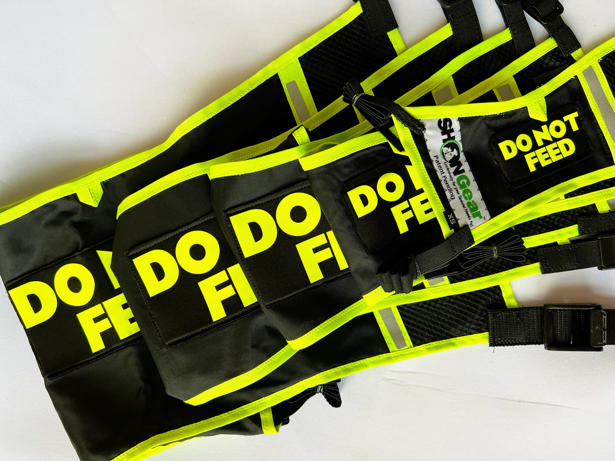 DO NOT FEED DOG SAFETY VEST by SHONGear SHONGear Designs